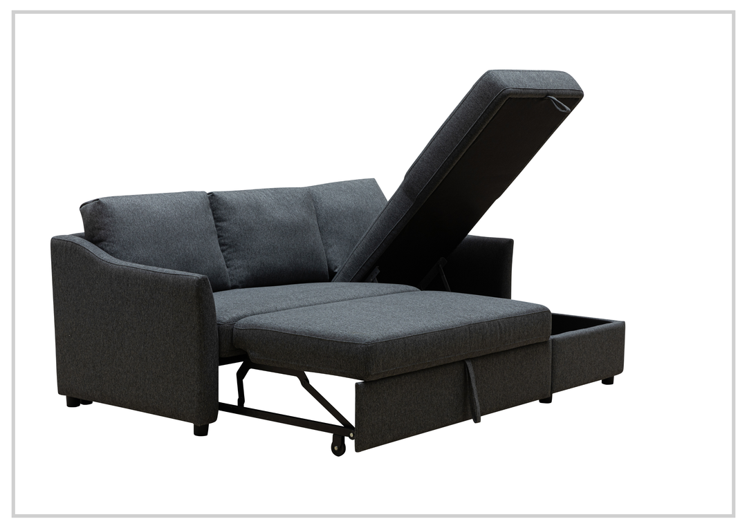 Gio Italia Merax L-Shaped Full XL Sectional Sleeper Sofa w/ Storage Chaise