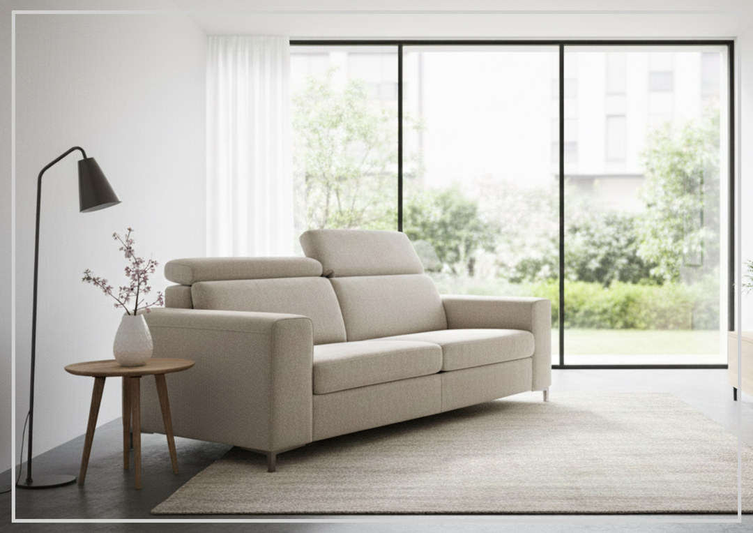 Gio Italia Paris Leather Sleeper Sofa-Sofabed