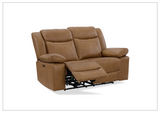Gio Italia Wyatt Dual Power Leather Recliner Loveseat-SOFABED