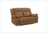 Gio Italia Wyatt Dual Power Leather Recliner Loveseat-SOFABED