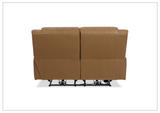 Gio Italia Wyatt Dual Power Leather Recliner Loveseat