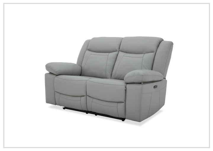 Gio Italia Wyatt Dual Power Leather Recliner Loveseat-SOFABED