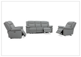 Gio Italia Wyatt Dual Power Leather Recliner Loveseat-SOFABED