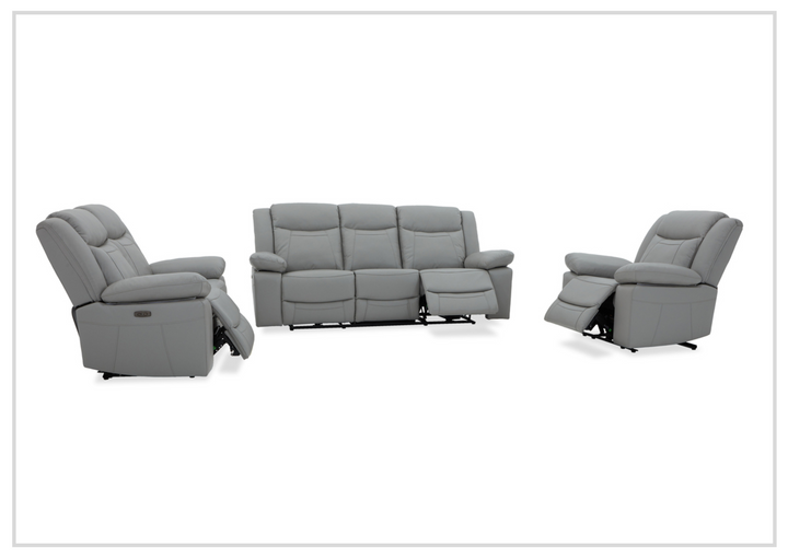 Gio Italia Wyatt Dual Power Leather Recliner Loveseat-SOFABED