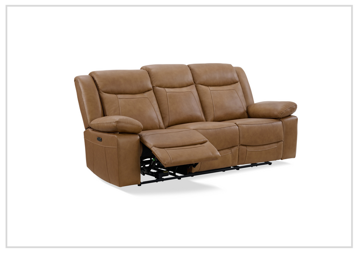 Wyatt Modern  3-Seater Leather Recliner Sofa- SOFABED