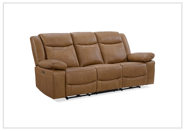 Wyatt Modern  3-Seater Leather Recliner Sofa- SOFABED