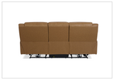 Wyatt Modern  3-Seater Leather Recliner Sofa- SOFABED