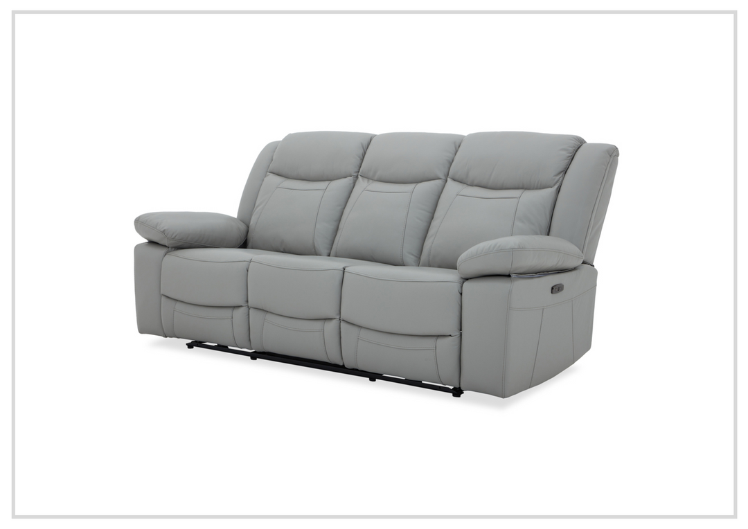 Wyatt Modern  3-Seater Leather Recliner Sofa- SOFABED