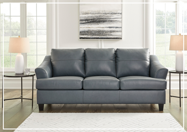 Gio Italia Geneva 3-Seater Queen Leather Sofa Sleeper
