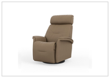 Fjords Rome Leather Power Recliner with Motorized Controls