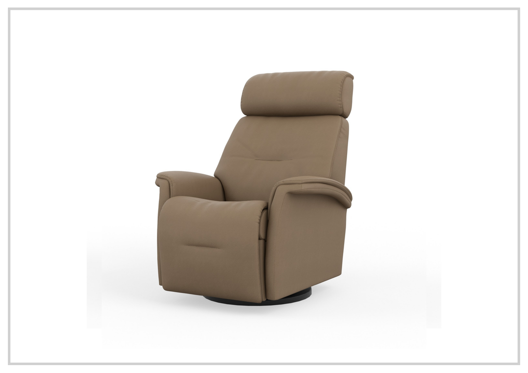 Fjords Rome Leather Power Recliner with Motorized Controls