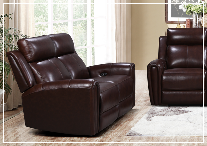 Gio Italia Jaspero Power Reclining Leather 2 Seater Sofa