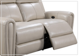 Gio Italia Jaspero Power Reclining Leather 2 Seater Sofa