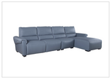 Gio Italia Elara Full-Grain Leather Recliner Sectional-SOFABED
