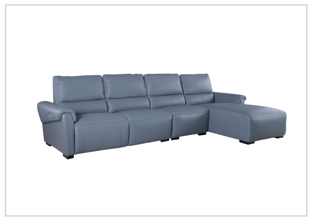 Gio Italia Elara Full-Grain Leather Recliner Sectional-SOFABED
