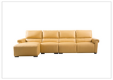 Gio Italia Elara Full-Grain Leather Recliner Sectional-SOFABED