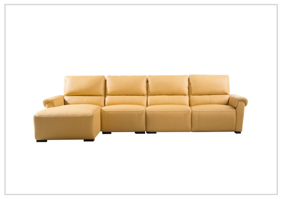 Gio Italia Elara Full-Grain Leather Recliner Sectional-SOFABED