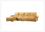 Gio Italia Elara Full-Grain Leather Recliner Sectional-SOFABED