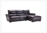 Gio Italia Elara Full-Grain Leather Recliner Sectional-SOFABED