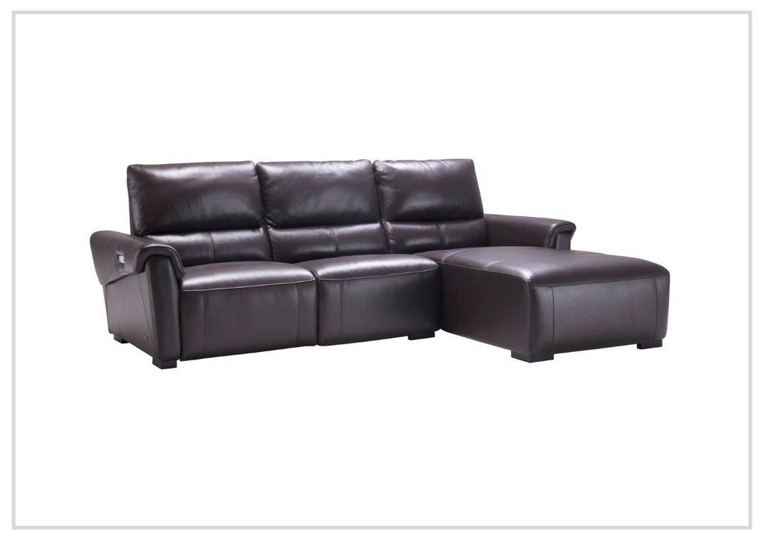 Gio Italia Elara Full-Grain Leather Recliner Sectional-SOFABED
