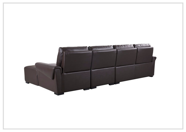 Gio Italia Elara Full-Grain Leather Recliner Sectional-SOFABED