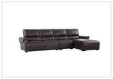 Gio Italia Elara Full-Grain Leather Recliner Sectional-SOFABED