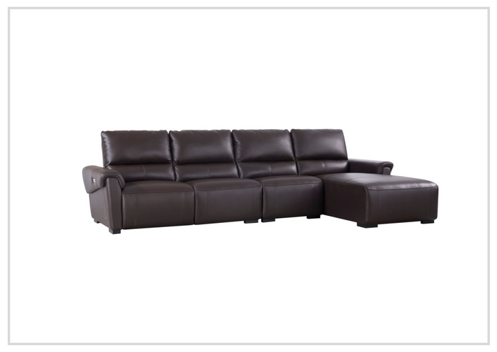 Gio Italia Elara Full-Grain Leather Recliner Sectional-SOFABED