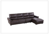 Gio Italia Elara Full-Grain Leather Recliner Sectional-SOFABED