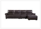 Gio Italia Elara Full-Grain Leather Recliner Sectional-SOFABED