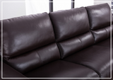 Gio Italia Elara Full-Grain Leather Recliner Sectional-SOFABED