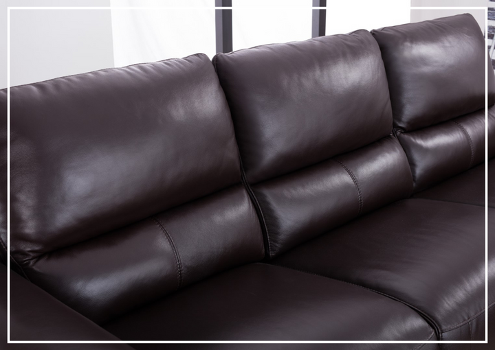 Gio Italia Elara Full-Grain Leather Recliner Sectional-SOFABED