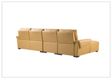 Gio Italia Elara Full-Grain Leather Recliner Sectional-SOFABED
