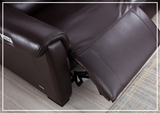 Gio Italia Elara Full-Grain Leather Recliner Sectional Sofa