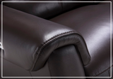 Gio Italia Elara Full-Grain Leather Recliner Sectional-SOFABED