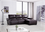 Gio Italia Elara Full-Grain Leather Recliner Sectional-SOFABED