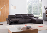 Gio Italia Elara Full-Grain Leather Recliner Sectional-SOFABED