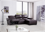 Gio Italia Elara Full-Grain Leather Recliner Sectional-SOFABED