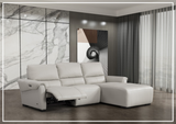 Gio Italia Elara Full-Grain Leather Recliner Sectional-SOFABED