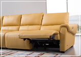 Gio Italia Elara Full-Grain Leather Recliner Sectional-SOFABED
