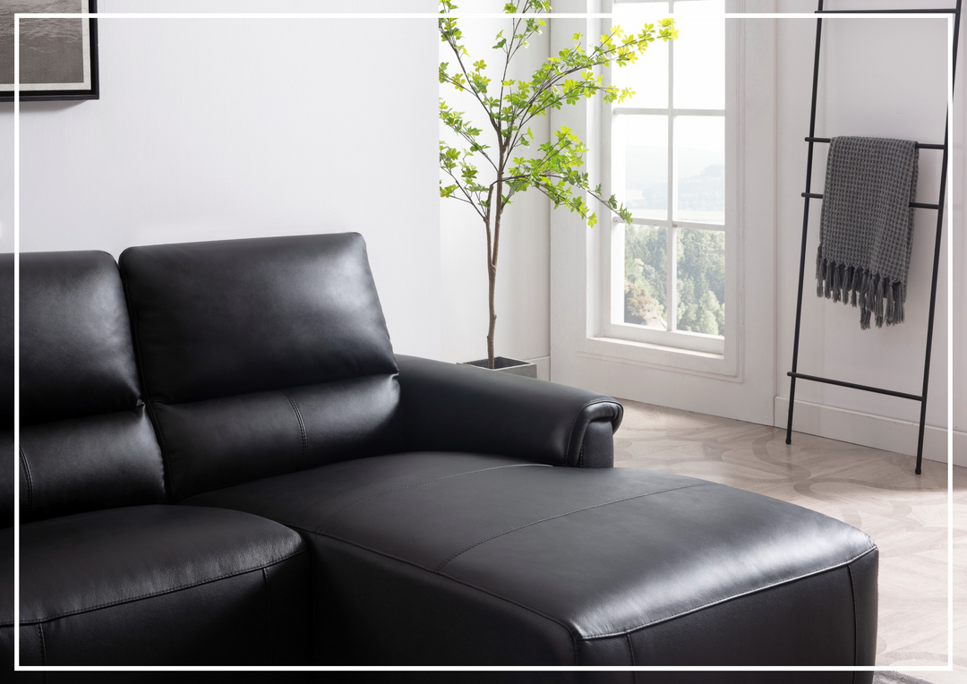 Gio Italia Elara Full-Grain Leather Recliner Sectional-SOFABED