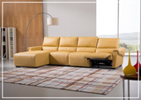 Gio Italia Elara Full-Grain Leather Recliner Sectional-SOFABED