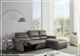 Gio Italia Elara Full-Grain Leather Recliner Sectional-SOFABED