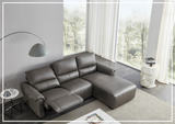 Gio Italia Elara Full-Grain Leather Recliner Sectional-SOFABED