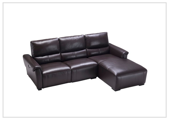 Gio Italia Elara Full-Grain Leather Recliner Sectional-SOFABED
