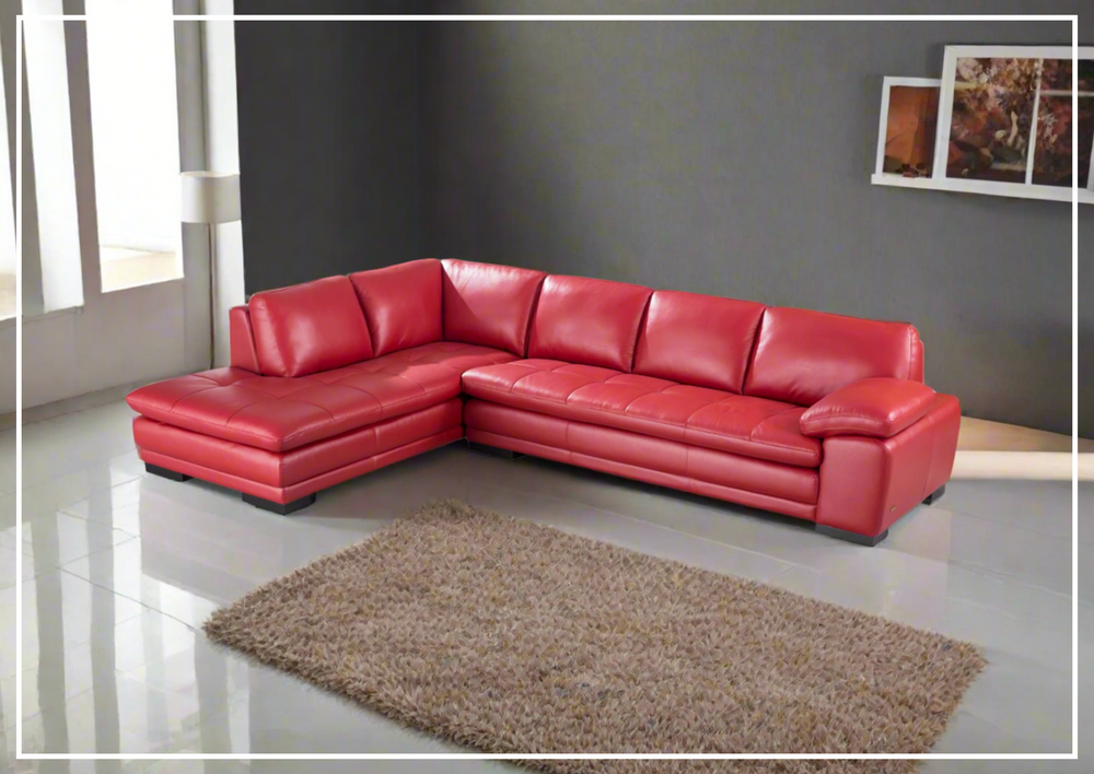 Gio Italia Vierra Premium Leather Corner Sectional-SOFABED