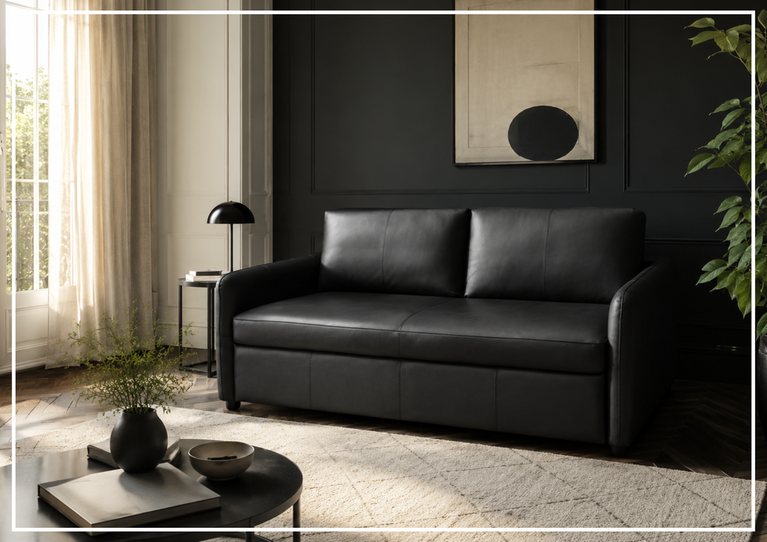 Gio Italia New York Full XL Size Sleeper Sofa with Memory Foam