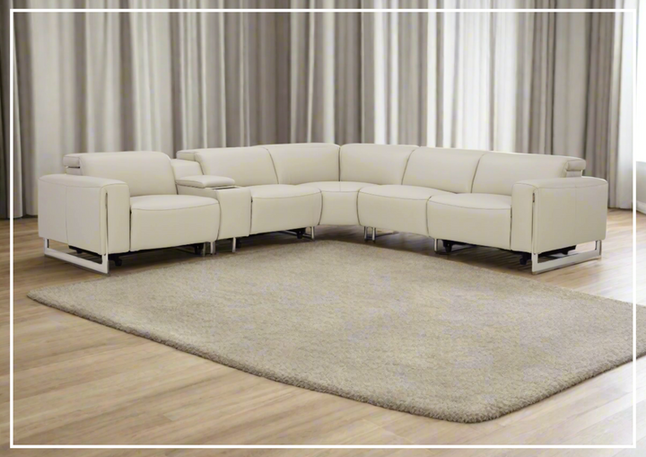 Gio Italia Picasso 6 Pcs Motion Recliner Sectional Sofa