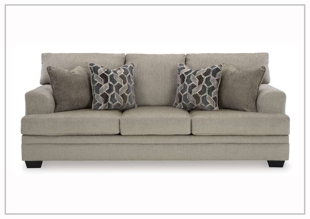 Gio Italia Seabrook 3-Seater Sofa  in Taupe Finishes