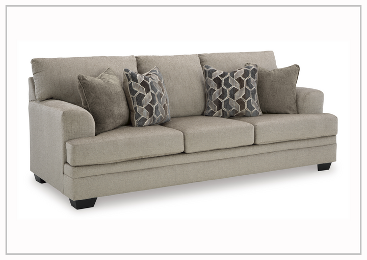 Gio Italia Seabrook 3-Seater Sofa  in Taupe Finishes
