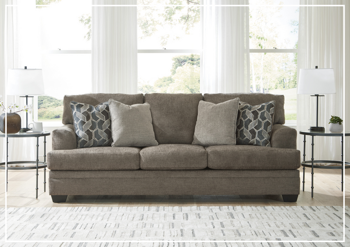 Gio Italia Seabrook 3-Seater Sofa  in Taupe Finishes